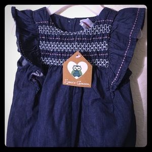 💜NWT Denim romper onesie